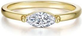 Lafonn Classic Sola East/West Marquise Simulated Diamond Ring in Gold at Nordstrom, Size 8