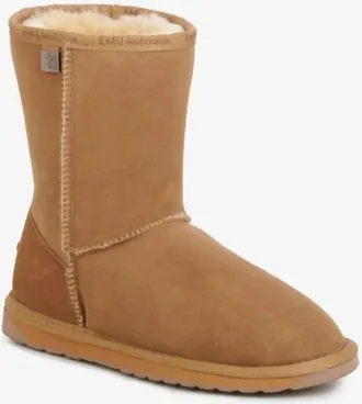 Emu Womens Platinum Stinger Slim Lo Boot In Chestnut