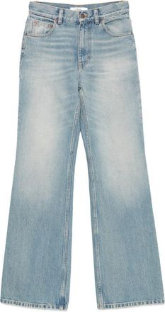 Chlo&eacute; denim jeans met uitlopende pijpen