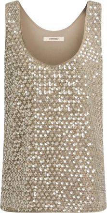 12 Storeez Top met pailletten - Beige