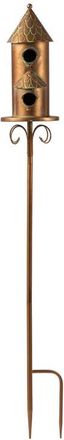 Glitzhome Farmhouse Faux Copper 2-Tiered Metal Decorative Garden Birdhouse with Stake at Nordstrom, Size Large