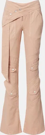 Blumarine Cotton canvas flared pants