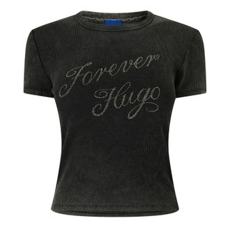 HUGO BOSS Hugo Womens Dever B 10257055 01 in Black - Pink - Size 16 UK