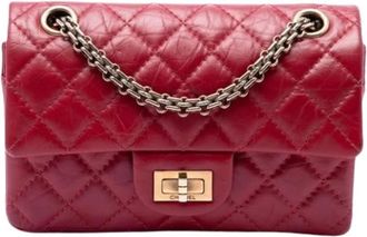 Chanel Pre-owned Vintage Quilted Crossbody - Dames - Vintage Schoudertas - Rood - ONE Size - Leer - Vintage