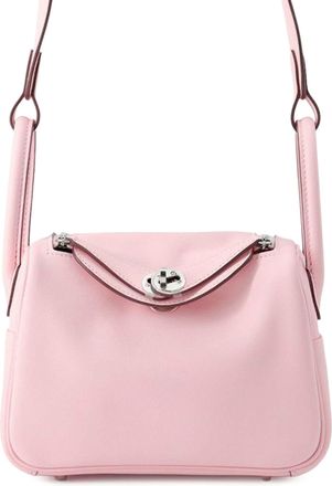 Herm&egrave;s Rose Sakura Mini Swift Lindy 20
