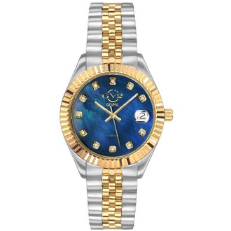 Gevril Group Naples Diamond Mother of Pearl Dial Ladies Watch 12406