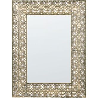 Beliani Beliani - Specchio da Muro Rettangolare Medio Orientale 69 x 90 cm Dehradun
