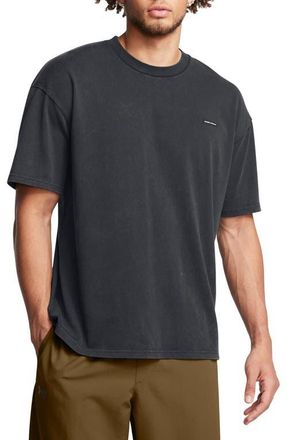 Under Armour UA Logo Patch Oversize T-Shirt in Black at Nordstrom, Size Xx-Large