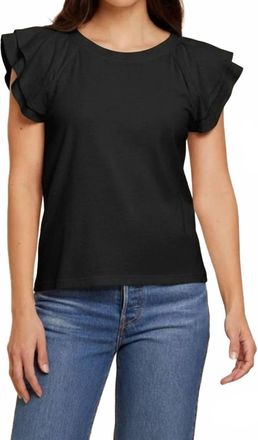 Nation Ltd Florry Top In Jet Black