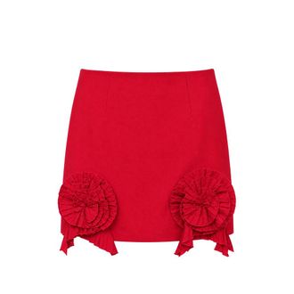 Blumarine Rosette-embellished Mini Skirt