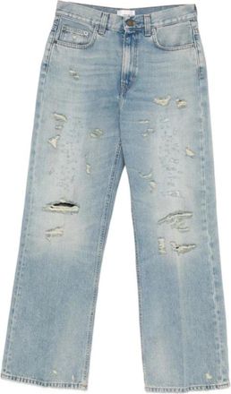 Haikure Straight Jeans - Dames - Regular Fit Jeans - Blauw - W26 - Nylon - Jeans