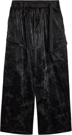 Yohji Yamamoto Broeken, Heren, Zwart, M, Wijde broek