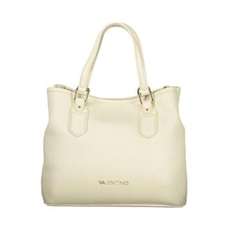 Valentino Handbags, female, Beige, Size: ONE SIZE Polyethylene Handbag with Textured Finish