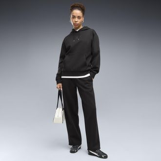 Puma Pantaloni in pile PUMA Class da donna, Abbigliamento, Nero, XL