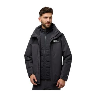Jack Wolfskin Heren, Sport, Zwart, Maat: 3XL Wol