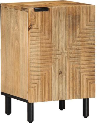 vidaXL Mobiletto Da Bagno Marrone 38x33,5x58 Cm Legno Di Mango Vidaxl
