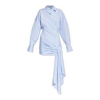 The Attico Kleedjes - Dames - Shirt Kleedjes - Blauw - XS - Kleedjes