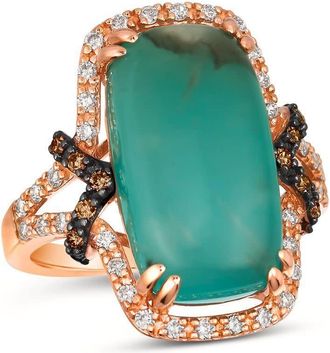 Le Vian Ladies Aquaprase Rings set in 14K Strawberry Gold BVLM 4