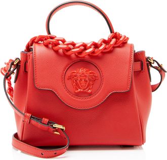 Versace Calfskin La Medusa Small Top Handle