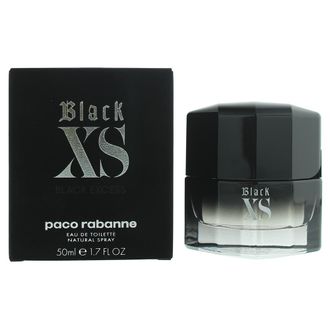 Paco Rabanne Mens Black XS Eau de Toilette 50ml Spray For Him - One Size