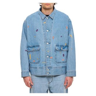 Levi's Heren, Jassen, Blauw, Maat: S Katoen