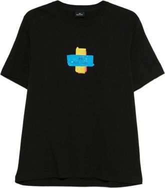 Paul Smith Heren, Tops, Zwart, Maat: M Katoen