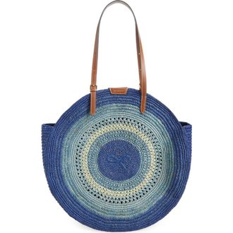 Anya Hindmarch Bow Round Raffia Tote in Monday at Nordstrom