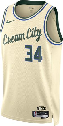 Nike Giannis Antetokounmpo Milwaukee Bucks City Edition Nike Mens NBA Swingman Jersey in Brown | HM5988-281