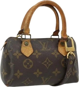 Louis Vuitton Pre-owned Mini Bags, female, Brown, Size: ONE SIZE Pre-owned Mini Speedy Hand Bag