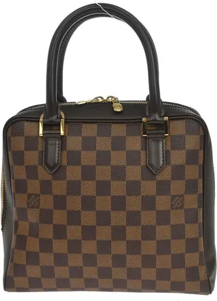 Louis Vuitton Brera Damier Ebene Brown Canvas Handbag (Pre-Owned)