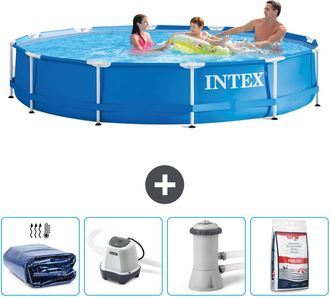 Intex Piscina Con Estructura Redonda - 366x76 Cm - 7-piezas Scb54