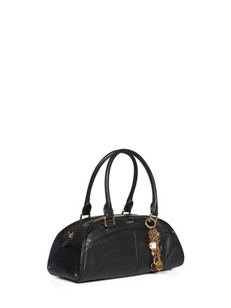 Chlo&eacute; Womens Black Bowling Bag Calf Leather (bos Taurus) Handbags Hand