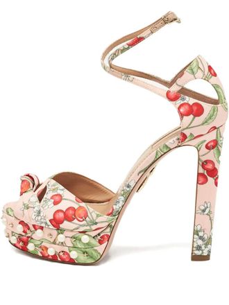 Aquazzura 150mm Harlow high-heel sandals - Neutrals