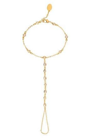 Rivka Friedman 18K Gold Plated Cubic Zirconia Hand Chain at Nordstrom Rack