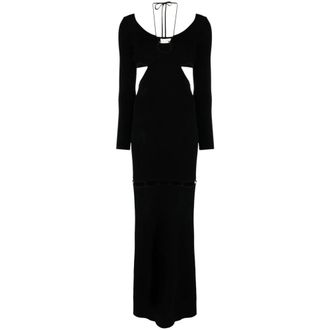 Nanushka Dames, Jurken, Zwart, Maat: S Nylon