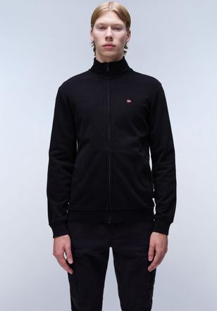 Napapijri Sweatjacke NAPAPIJRI BALIS FZ, Herren, Gr. XXL, schwarz, Sweatware, Obermaterial: 80% Baumwolle, 20% Polyester, normal, B&uuml;ndchen, Sweatjacken Sweatjac