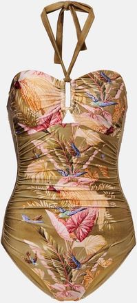 Zimmermann Costume intero Ascension con stampa floreale