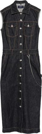 Sportmax Denim Midi Jurk - Dames - Casual kleedjes - Blauw - S - Denim - Kleedjes