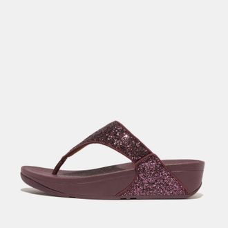 FitFlop Dames Fit Flop Lulu Glitter Teenslippers in Mauve