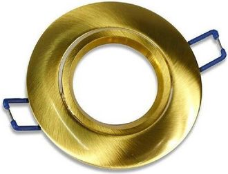 Trade Shop Trade Shop Traesio - Trade Shop - Porta Faretto Da Incasso Tondo Supporto Faretti Portafaretto Controsoffitto P12 - Oro