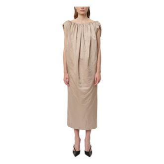 Birgitte Herskind Midi Dresses, female, Beige, S, Veronika Sand Dress Effortless Elegance