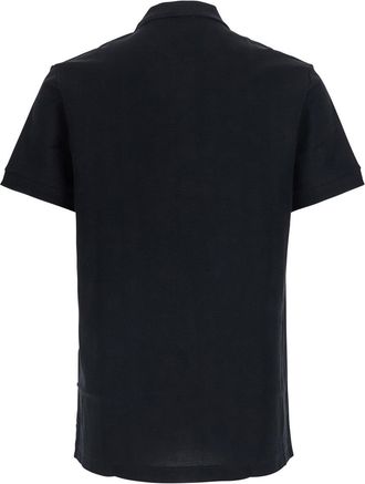 Burberry Mens Polo Shirt Eddie Black Cotton T-Shirts And Polos