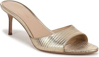 Veronica Beard Tia Slide Sandal in Gold at Nordstrom, Size 7.5