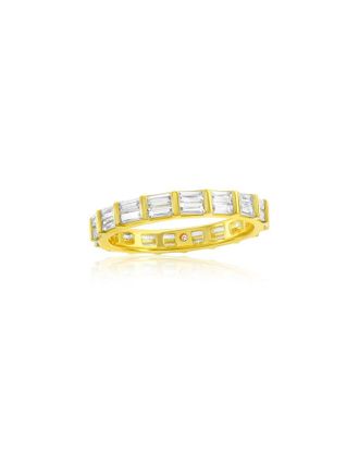 Suzy Levian Suzy Levian Silver Cz Eternity Ring