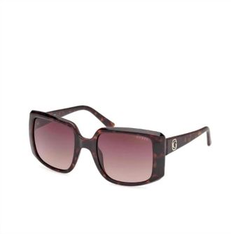 Guess Womens Square Sunglasses In Brown