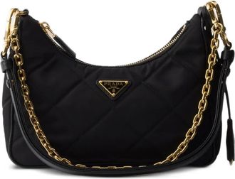 Prada Borsa a spalla Re-Edition mini - Nero