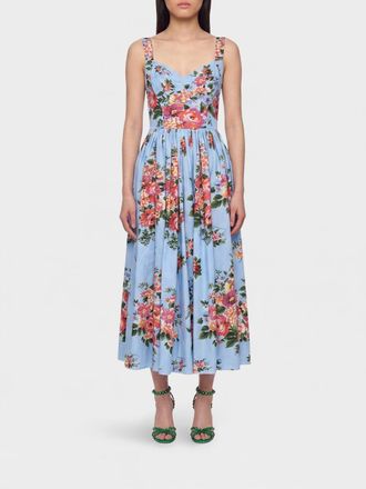 Dolce & Gabbana Abito midi in cotone stampato