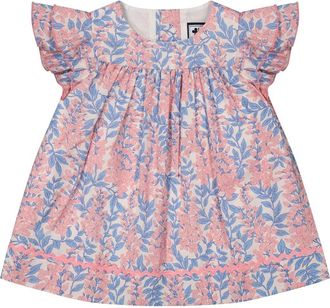 Busy Bees Maeve Baby Dress Pink Azalea at Nordstrom, Size 12M