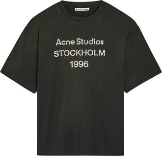 Acne Studios Exford Printed Cotton-blend T-shirt - Black - L/XL L/XL