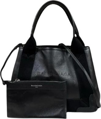 Balenciaga Pre-owned Vintage Pouch Shoulder Bag - Dames - Vintage Shopper - Zwart - ONE Size - Leer - Vintage